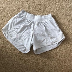 white lululemon hottie hot shorts
